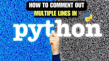 How To Comment Out Multiple Lines In Python